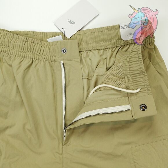 Nike Mens Essentials Woven Utility Shorts Knee Length Khaki DM6690 250 Medium M - Picture 4 of 16